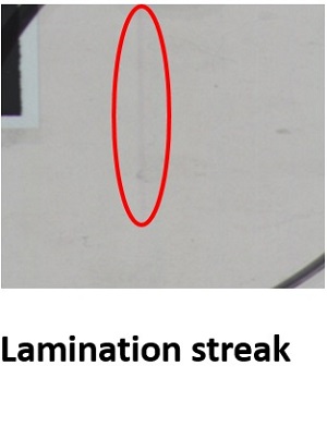 lamination streak