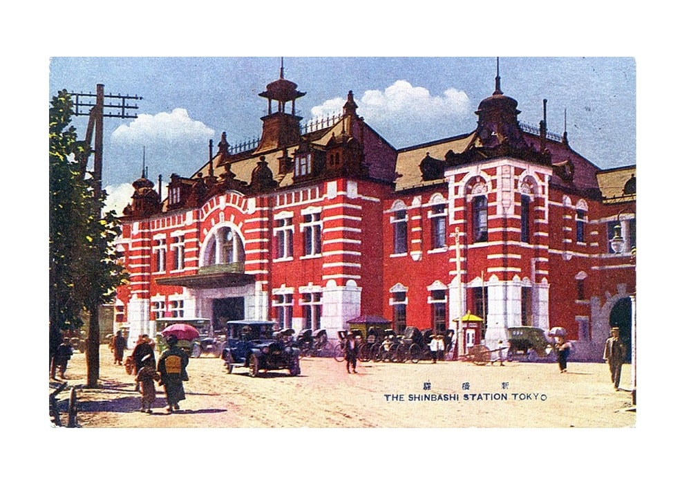 Shinbashi Station in the Taisho era